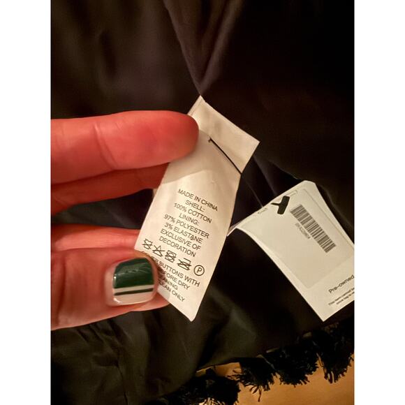 Kate Spade Vintage Spring Coat Black Multicolor - Picture 4 of 5